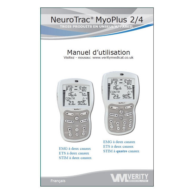 Manuel d'utilisation Neurotrac MyoPlus 2 et 4