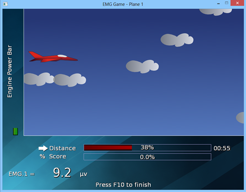 Jeux biofeedback sur logicile Neurotrac